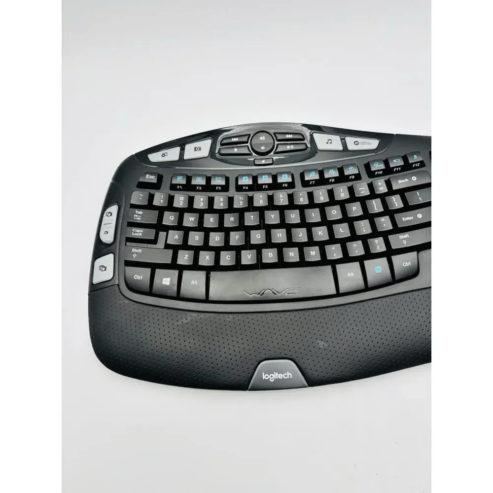 Logitech Wireless Comfort Wave Ergonomic Keyboard K350 - With Receiver/Dongle
